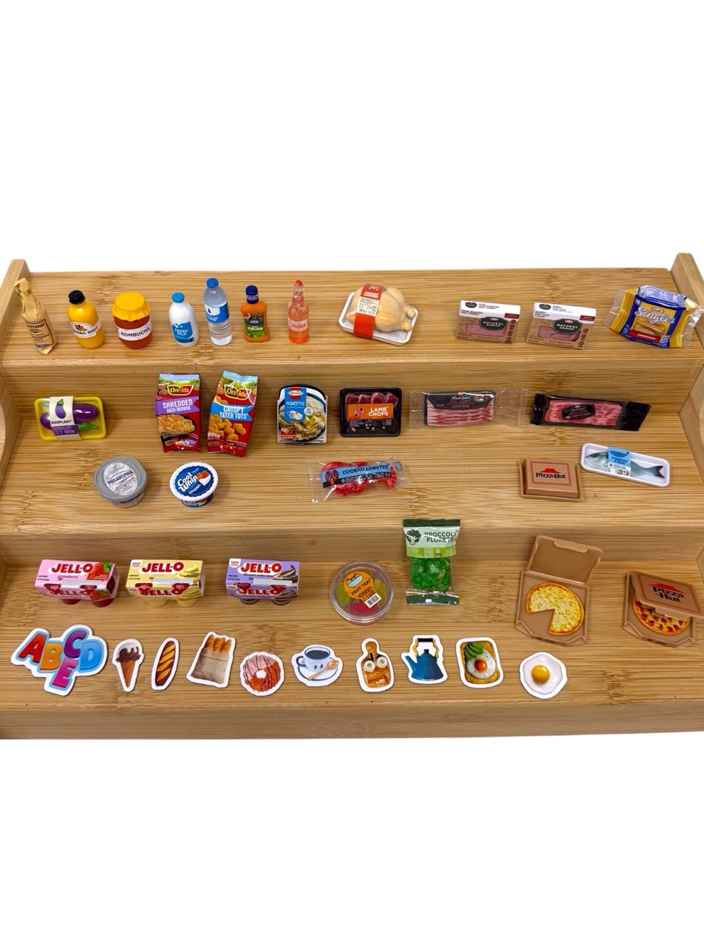 Zuru Mini Brands Fill The Fridge Lot Of 30 Food Items & 10 Fridge Magnets